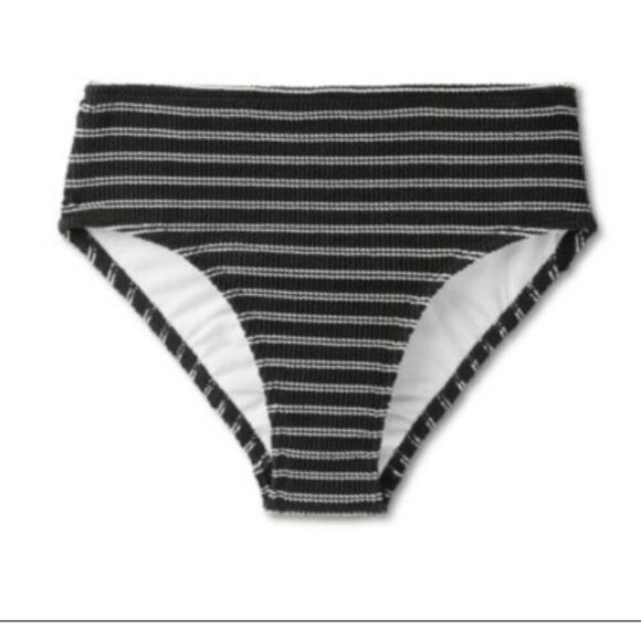 Kona Sol Other - Kona Sol black and White Textured Boho Swim Bikini Bottom Size XL